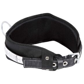 Peakworks Fall Protection Safety Harness Restraint Belt with Padded Lumbar Support, 1 D-Ring, Black, XXL, V8056015