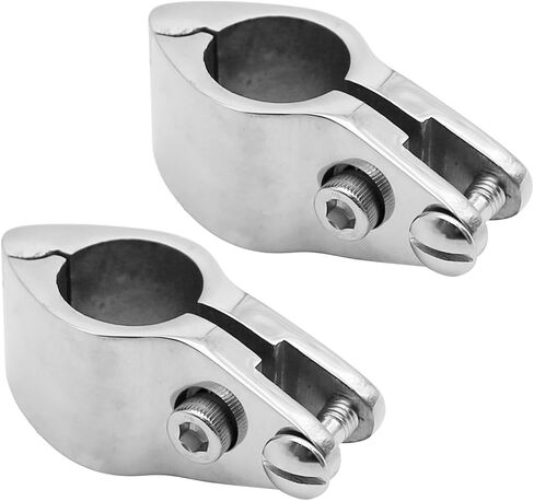 2 PCS Bimini Top Rail Mounts Stainless Steel, 22MM in Saudi Arabia