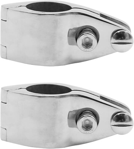 2 PCS Bimini Top Rail Mounts Stainless Steel, 22MM in Saudi Arabia