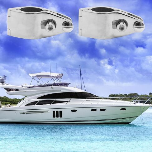 2 PCS Bimini Top Rail Mounts Stainless Steel, 22MM in Saudi Arabia