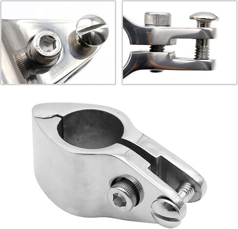 2 PCS Bimini Top Rail Mounts Stainless Steel, 22MM in Saudi Arabia