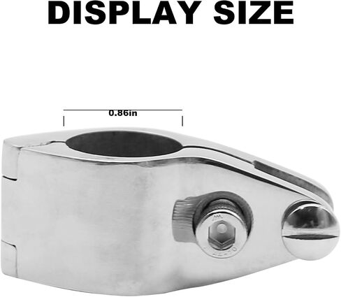2 PCS Bimini Top Rail Mounts Stainless Steel, 22MM in Saudi Arabia