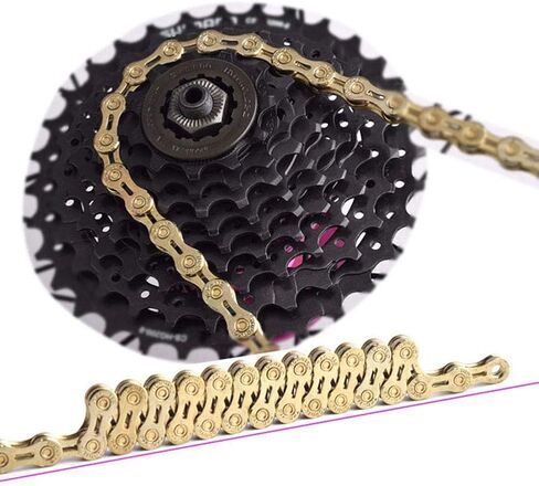 Bike Chain Alloy Road Racing/Mountain Bike 9 Speed Variable 116 Links Chain Replacement Accessory Part in Saudi Arabia