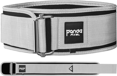حزام رفع الأثقال من Pixel Panda سريع القفل لكمال الأجسام ورفع الأثقال والتدريب المتقاطع - حزام صالة الألعاب الرياضية 4 بوصة مع مشبك معدني - دعم خلفي لرفع الأثقال قابل للتعديل in Kuwait