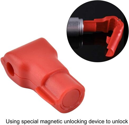 Zopsc 100 Pcs Retail Store Supermarket Mobile Phone Anti-Theft Hook Lock,4.5MM,6MM,7MM Special Magnetic Display Shelf Lock, Plastic Anti-Theft Deduction,for Supermarkets,Retail in Saudi Arabia