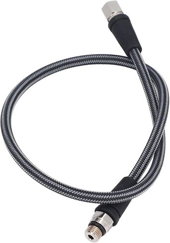 Fabater High Pressure Hose, Professional Scuba Diving Flexible Braided Hose, HP Regulator Hose with 7/16‑20UNF Thread, Carbon Fiber Braided & Aluminum Alloy Adapter for Diving in Saudi Arabia