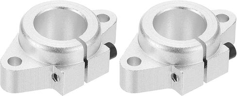 PATIKIL SHF25 Aluminum Linear Motion Rod Rail Clamping Guide Support, 2 Pcs for 25mm Dia Shaft in Saudi Arabia