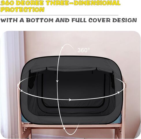 Poray Pop Up Baby Bed Tent Privacy Tent for Toddler Sleeping with 2 Zipper Doors,Breathable Mesh Windows and Portable Carry Bag (deep Blue) in Kuwait