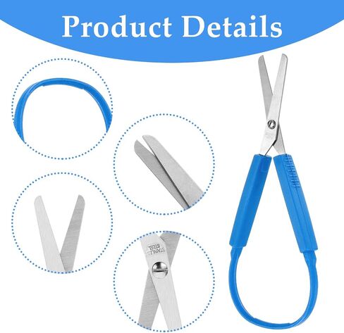Loop Scissors 3Pcs Adaptive Scissors for Toddlers 5.5 Inch Colorful Training Scissors Spring Loaded Scissors for Kids Special Need Children Back to Schools in Saudi Arabia