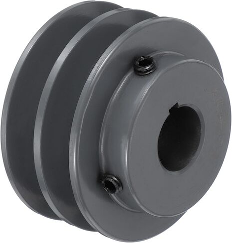 uxcell 2AK30-7/8 V-Belt Sheave 7/8"Bore 3.05"OD Double Groove Web Sheave Bored-to-Size Sheave, Cast Iron, Belt Section for 4L or A Belt in Saudi Arabia