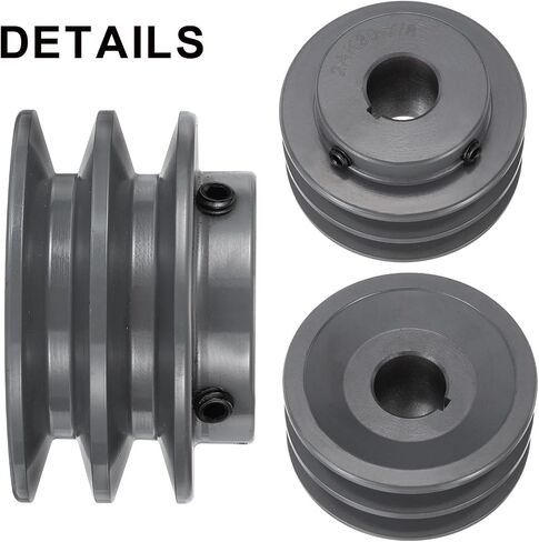 uxcell 2AK30-7/8 V-Belt Sheave 7/8"Bore 3.05"OD Double Groove Web Sheave Bored-to-Size Sheave, Cast Iron, Belt Section for 4L or A Belt in Saudi Arabia