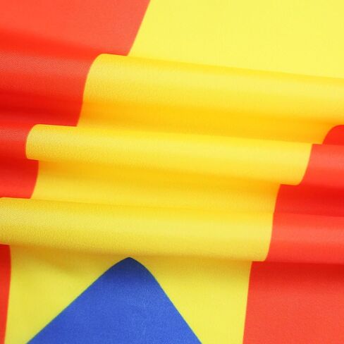AZ FLAG - Community Of Madrid Flag - 3x5 Ft - 100D Polyester Spanish Region Of Comunidad De Madrid Banner with Two Metal Grommets - Fade Resistant - Vivid Colors - 3' x 5' Feet - 150x90 Cm in Saudi Arabia