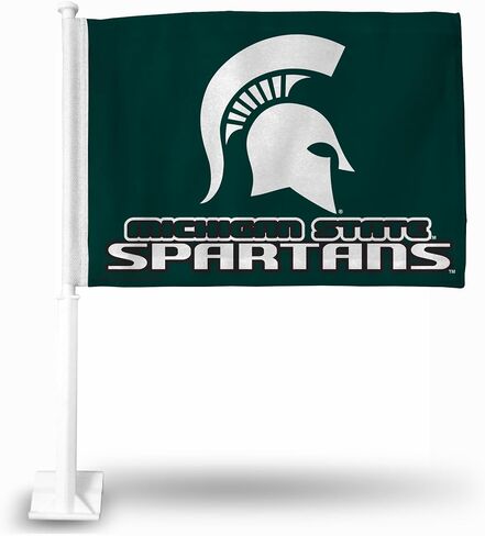 Rico Industries Standard Double Sided Double Sided Car Flag - 16" x 19" - Strong Pole that Hooks Onto Car/Truck/Automobile in Saudi Arabia