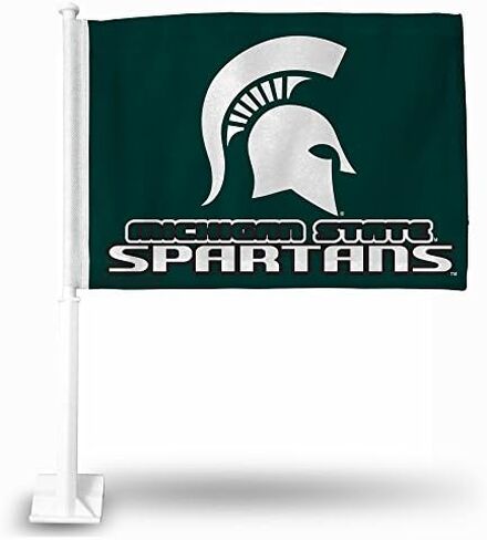 Rico Industries Standard Double Sided Double Sided Car Flag - 16" x 19" - Strong Pole that Hooks Onto Car/Truck/Automobile in Saudi Arabia