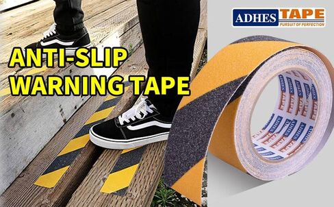 ADHES Anti Slip Tape, 4 inch x 20 feet Non Skid Tape, Best 80 Grit Friction Tape Waterproof Non Slip Tape Traction Tape Black Grip Tape for Stairs, Steps and Ramps, Indoor & Outdoor Use in Saudi Arabia