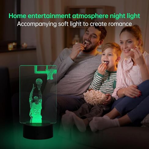 Basketball Gifts Basketball Night Light for Boys, Basketball Lover 16 Colors LED Bedroom Sports Decor Lamp with Remote and Smart Touch 7 Colors Changing Dimmable in Saudi Arabia