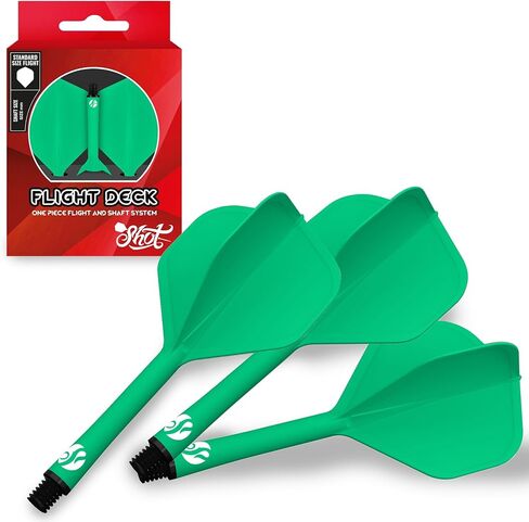 طلقة! مجموعة رمي السهام، نظام طيران وعمود من قطعة واحدة، انحرافات منخفضة، رحلة ذات شكل قياسي (350 ميكرون)، متوفرة في مجموعة من 3 قطع in Kuwait