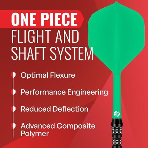 طلقة! مجموعة رمي السهام، نظام طيران وعمود من قطعة واحدة، انحرافات منخفضة، رحلة ذات شكل قياسي (350 ميكرون)، متوفرة في مجموعة من 3 قطع in Kuwait
