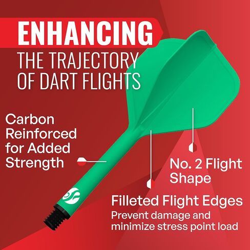 طلقة! مجموعة رمي السهام، نظام طيران وعمود من قطعة واحدة، انحرافات منخفضة، رحلة ذات شكل قياسي (350 ميكرون)، متوفرة في مجموعة من 3 قطع in Kuwait
