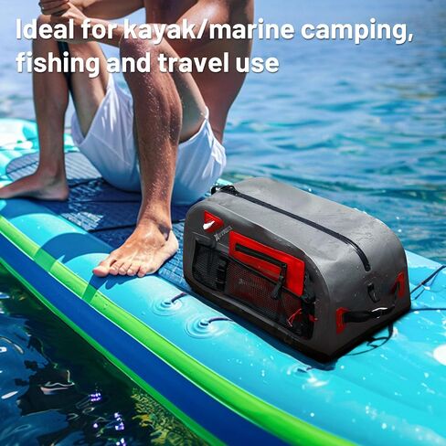Waterproof Duffel Bag, 52L Large Capacity Waterproof Travel Dry Duffel Bag, Heavy Duty Bag with Durable Straps & Handles, Board Deck Bag for Kayaking Paddle Boating Rafting Fishing Picnic Camping in Saudi Arabia