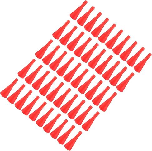 YOKIVE 50Pcs Silicone Rubber Stoppers, Tapered Plugs with High-Temperature Resistance | Protect Hole, Great for Lab Industry (Red, 3mm to 8mm) in Saudi Arabia
