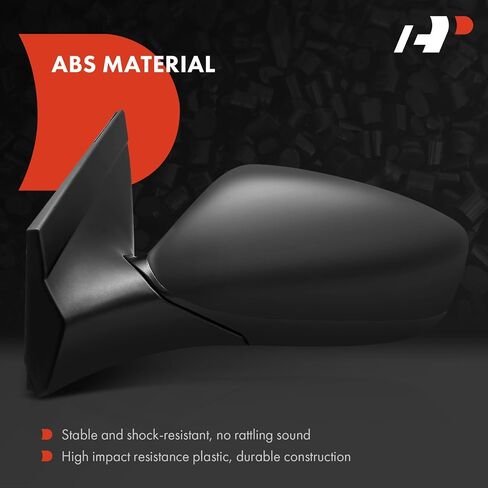 A-Premium Pair (2) Driver and Passenger Side Power Door Mirror - Compatible with Hyundai Accent 2012-2017 - Non-Heated Manual Folding Black Outside Rear View Mirror - Replace# 876101R210 in Saudi Arabia