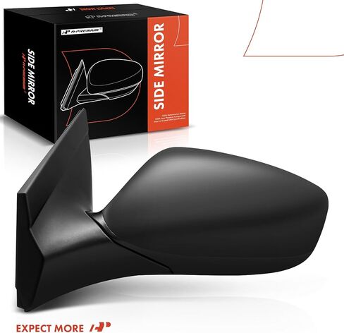A-Premium Pair (2) Driver and Passenger Side Power Door Mirror - Compatible with Hyundai Accent 2012-2017 - Non-Heated Manual Folding Black Outside Rear View Mirror - Replace# 876101R210 in Saudi Arabia