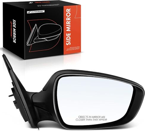 A-Premium Pair (2) Driver and Passenger Side Power Door Mirror - Compatible with Hyundai Accent 2012-2017 - Non-Heated Manual Folding Black Outside Rear View Mirror - Replace# 876101R210 in Saudi Arabia
