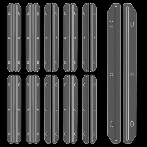 40 Pcs 3 Hole Punched Magazine Holders Magazine Binder 3 Ring Binder Insert Strips Magazine Organizer Translucent White Holder for Binders Magazine Storage for File Book Craft Paper in Saudi Arabia