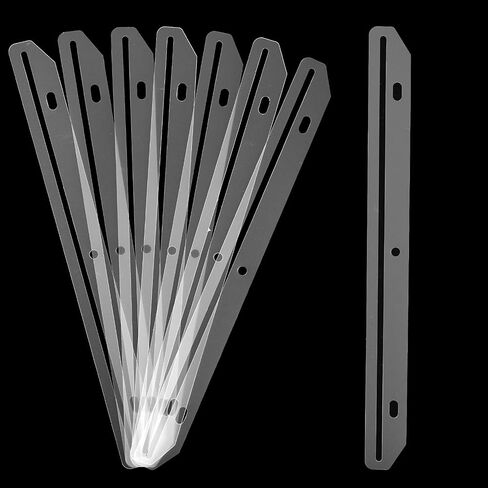 40 Pcs 3 Hole Punched Magazine Holders Magazine Binder 3 Ring Binder Insert Strips Magazine Organizer Translucent White Holder for Binders Magazine Storage for File Book Craft Paper in Saudi Arabia