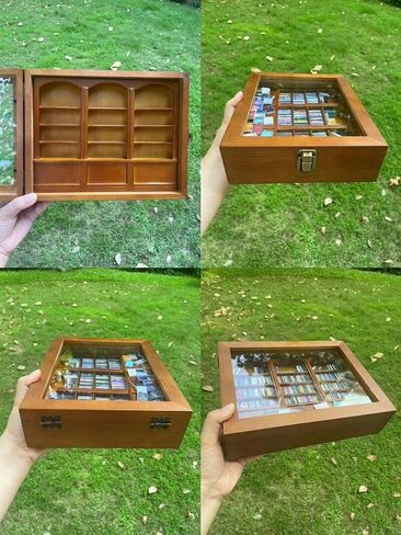 Anxiety Bookshelf,Cute Mini Bookshelf Ornament with 340pcs Mini Books,Miniature Bookshelf Decor,Miniature Scene Book Library for Book Lovers Home Office Decor (Brown) in Saudi Arabia