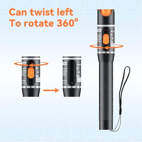 مجموعة أدوات تحديد موقع الأخطاء البصرية، أدوات اختبار كابلات الألياف الضوئية من Seesi، أدوات اختبار كابلات الألياف الضوئية من سبائك الألومنيوم 10 كيلومتر VFL لمحولات FC وSC وST وLC in Kuwait