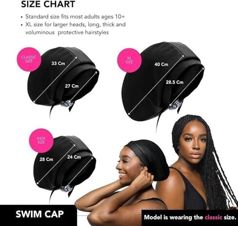 Hairbrella Satin-Lined Waterproof, Adjustable Swim Cap in Saudi Arabia