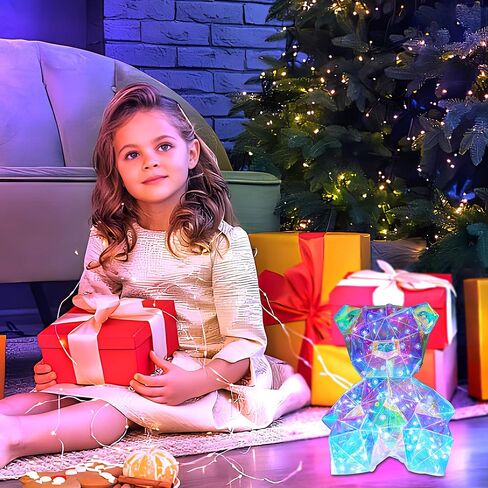 هدايا الدب اللطيفة، ضوء ليلي الدب الملون، ديكور مصباح الدب اللامع، هدايا الدب المتوهجة لعيد الحب، عيد الميلاد، الذكرى السنوية، التخرج للفتيات، ابنة الأخت، الأصدقاء، النساء، العمة، الأم in Kuwait