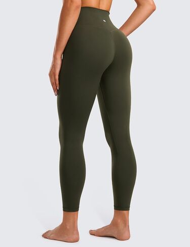 CRZ YOGA Womens Butterluxe Cross الخصر تجريب طماق 25 "- V كروس عالية الخصر الصالة الرياضية اليوغا طماق in Saudi Arabia
