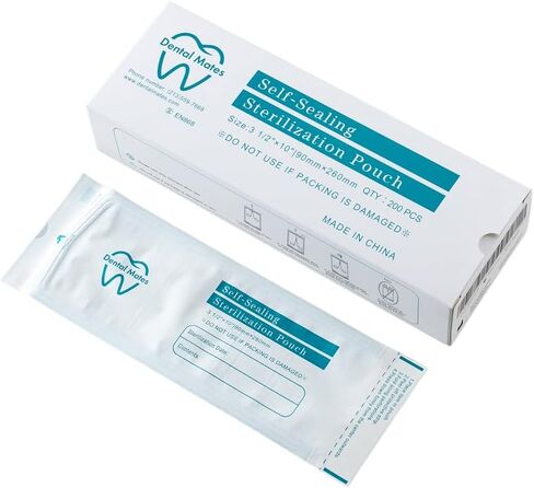 Self-Sealing Sterilization Pouches - 3.5" x 10", 200 Pouches per Box in Kuwait