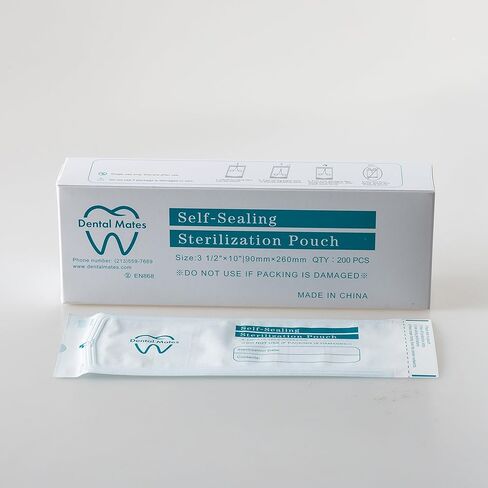 Self-Sealing Sterilization Pouches - 3.5" x 10", 200 Pouches per Box in Kuwait