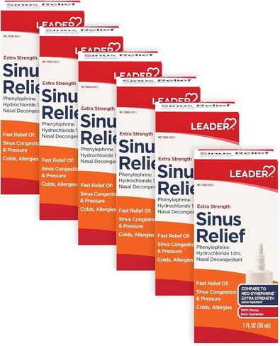 Leader Extra Strength Sinus Relief, 1oz. Per Bottle (Pack of 4) in Saudi Arabia