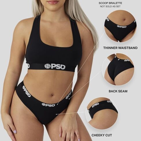 PSD Women's Pop Trip Cc 4Pk Bx Classic Briefs, Multi, L in Kuwait