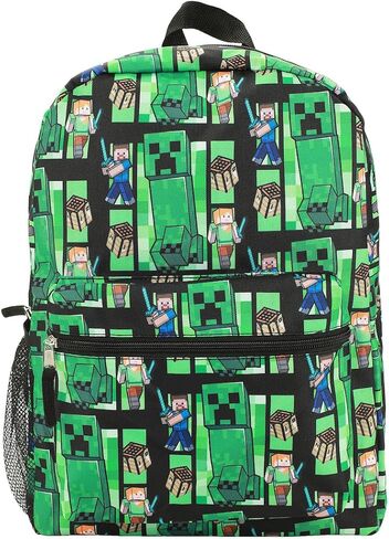 Minecraft Creeper All-Over Print 18" Backpack in Saudi Arabia