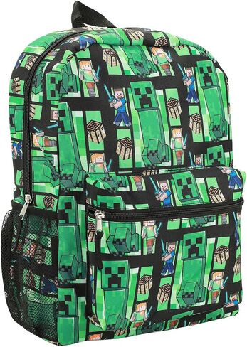 Minecraft Creeper All-Over Print 18" Backpack in Saudi Arabia