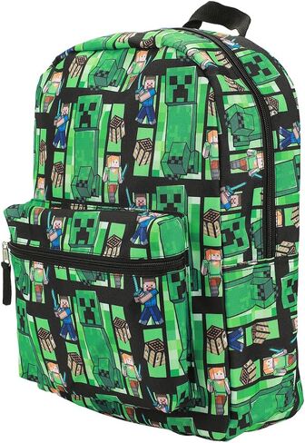 Minecraft Creeper All-Over Print 18" Backpack in Saudi Arabia