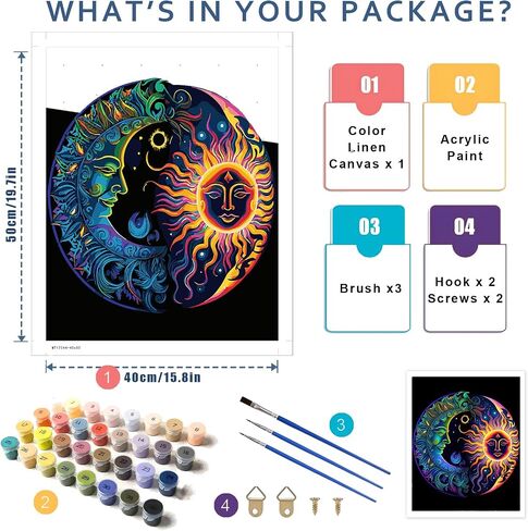 Landscape Paint by Number for Adults-House Paint by Numbers for Adults,Landscape Paint by Numbers Kit for Gift Home Wall Decor(Landscape,16x20 inch) in Saudi Arabia