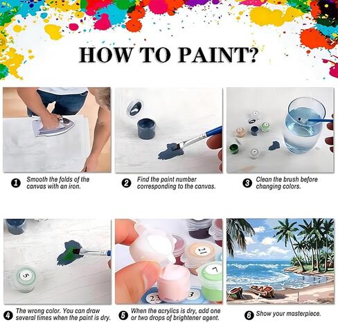 Landscape Paint by Number for Adults-House Paint by Numbers for Adults,Landscape Paint by Numbers Kit for Gift Home Wall Decor(Landscape,16x20 inch) in Kuwait