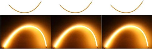 3 Pack LED Filament Lamps, 300mm Flexible Filaments, Fluorescent Tubes，Warm Yellow Light in Saudi Arabia