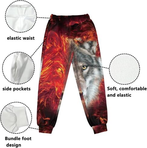 DISNIMO Kids Sport Jogger Sweatpants 4-15 Years Boys Casual Athletic Active Pants with Pockets in Saudi Arabia