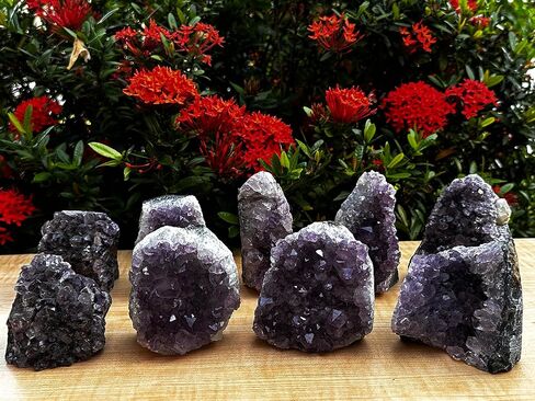 GAF TREASURES Amethyst Cluster, Amethyst Geode, Raw Amethyst, Amethyst Cathedral, Amethyst Druze (1-1.5 lb) in Saudi Arabia