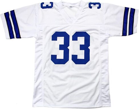 Tony Dorsett Signed Autographed White Custom Jersey Inscribed HOF 94 TRISTAR in Saudi Arabia