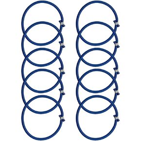 10 Pieces Trampoline Elastic Rope High Jump Bungee Cord Aluminum Buckle Heavy Duty Trampoline Accessories Bungee Rope for Fitness Trampoline, Black