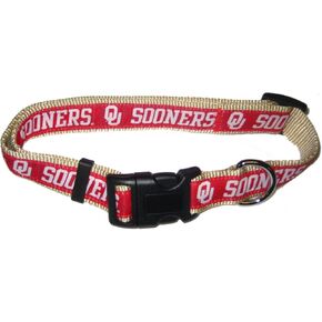 Pets First Collegiate Pet Accessories, Dog Collar, Oklahoma Sooners, Medium